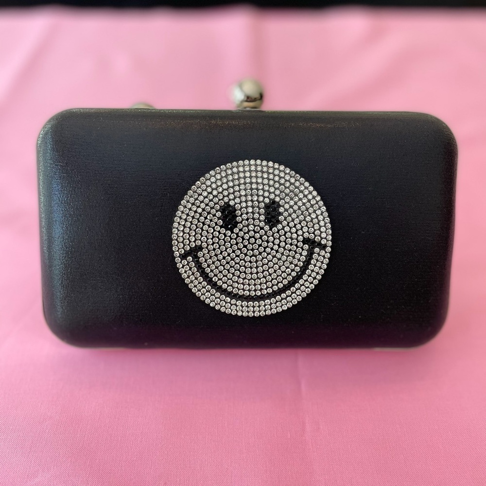 REDUCED Sparkling Rhinestone Happy Face bag